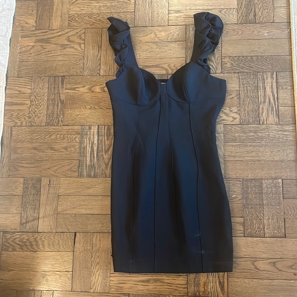 Cinq a Sept Jolie Mathis Black Mini Dress